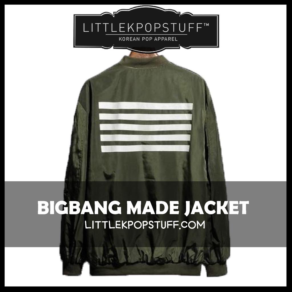 NEW] BIGBANG MADE JACKET Get this cool navy green MADE jacket at