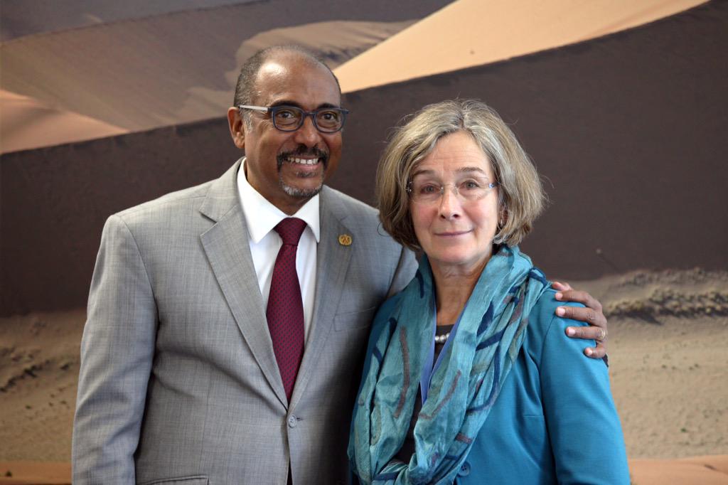 MichelSidibe's tweet photo. W/@SwedenGeneva's Amb Bard.Continuing our excellent partnership on #SDGs, #humanrights of women &amp; girls &amp; #EndingAIDS http://t.co/9udqNZH9bT