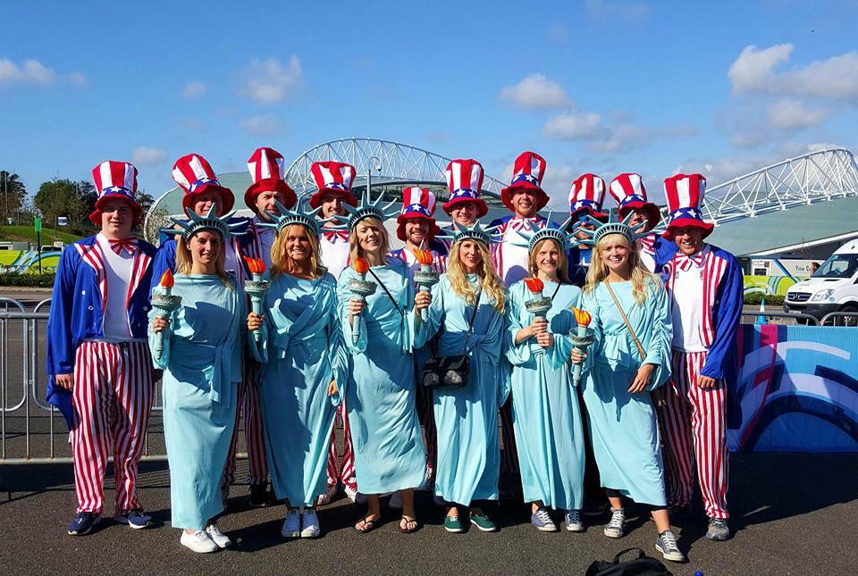 Jessbowers7's tweet photo. Brighton Stadium yesterday for #USAvSamoa #RugbyWorldCup #StatueofLiberty #UncleSam with my homies🌹🏉😁👍🗽🇺🇸🇼🇸 http://t.co/QoyRZHoo63