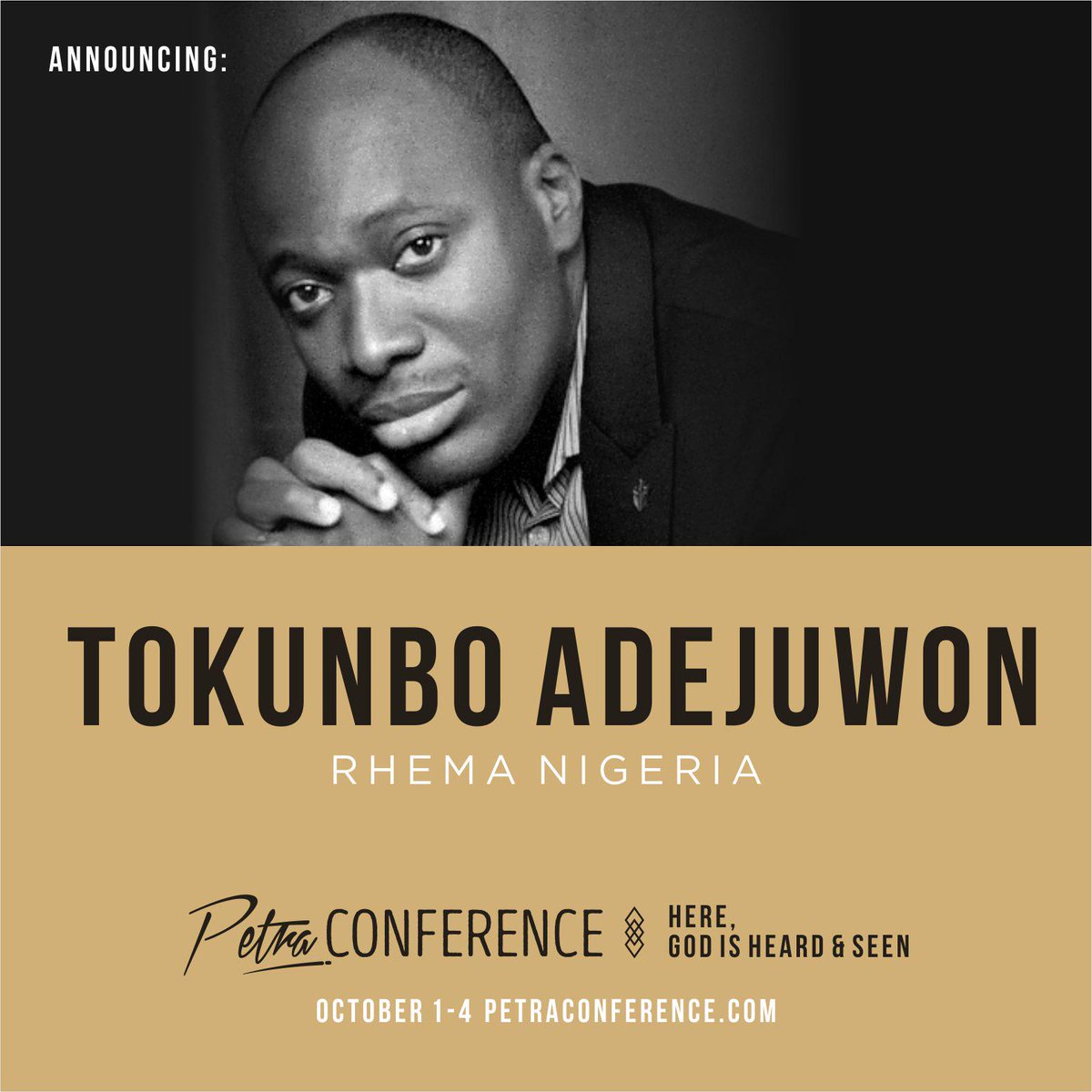 petraccglobal's tweet photo. Join @ToksAdejuwon at #PetraConference2015. More details available at http://t.co/9x0YNBd39z  #HearSeeBecome http://t.co/CBwTaf5dp4