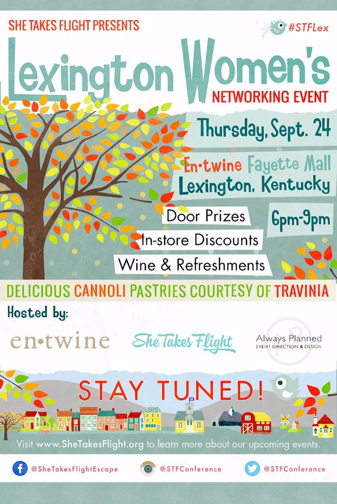 RackhouseEvents's tweet photo. Join us this Thursday, September 24th for our @ShopEntwine networking event at the @FayetteMall! #ShareTheLex #STFLEX http://t.co/Rfj3G7JNzy