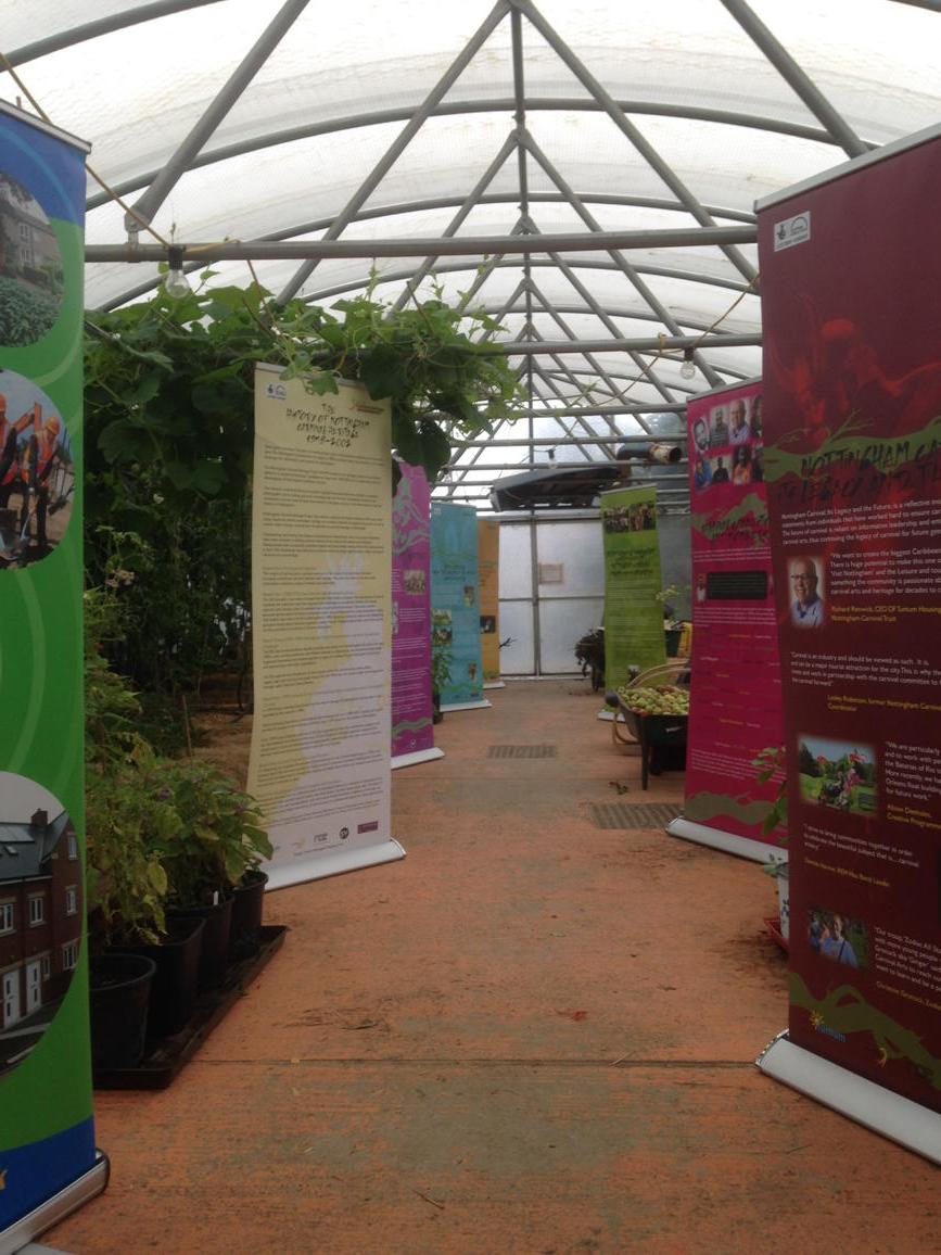 CatofSnenno's tweet photo. @RedSnapperNotts @AMCGardens @newartexchange loving the exhibition banners http://t.co/JTZd5sPYde