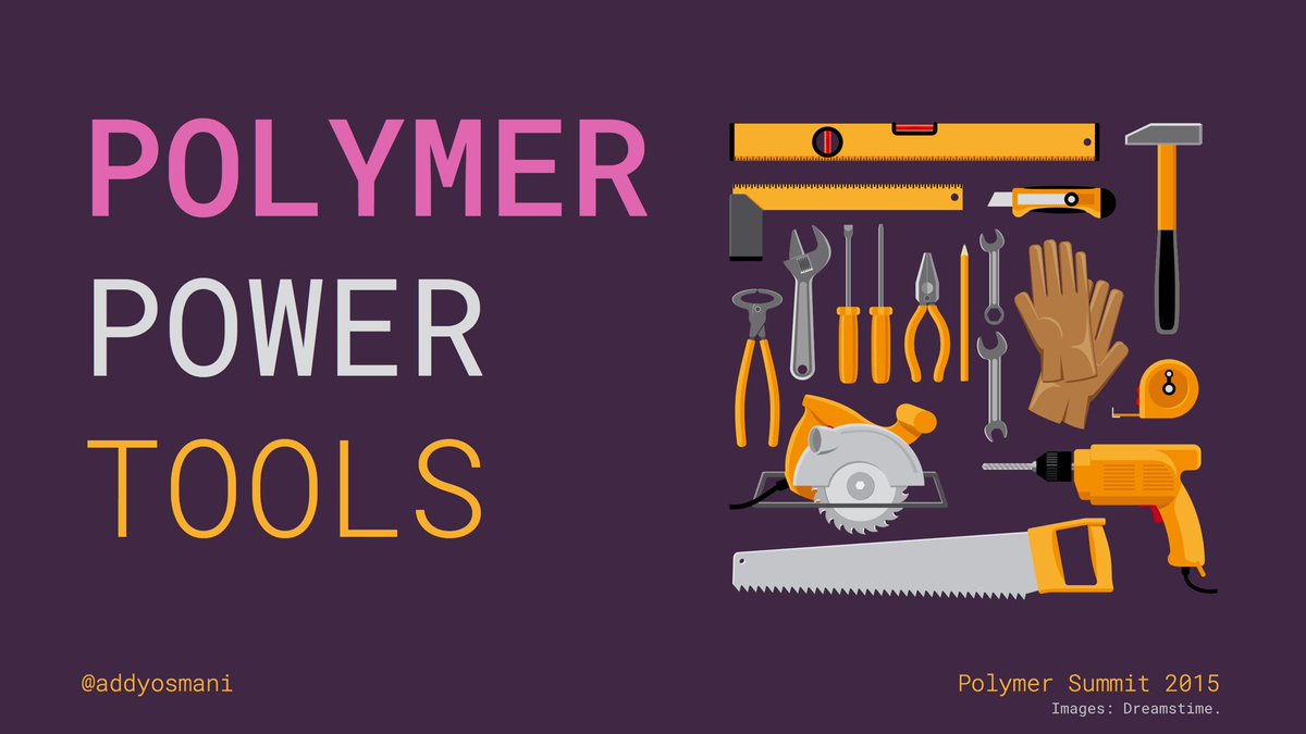 addyosmani's tweet image. Polymer Power Tools - my new talk on tooling for @polymer apps
🔥 speakerdeck.com/addyosmani/pol…
🎥 youtube.com/watch?v=LMqM4P…