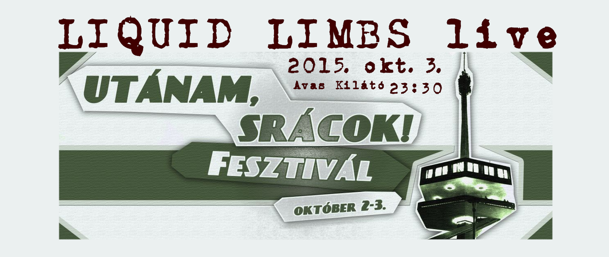 Okt. 3. LIQUID LIMBS live@ Avas Kilato, Miskolc
facebook.com/events/3094462…