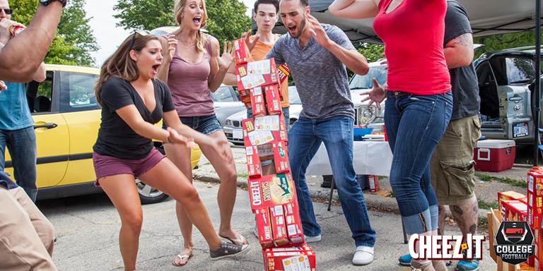 cheezit's tweet photo. Tailgating Tip #24: Bring Cheez-It on @CollegeGameDay and be the life of the party. http://t.co/Eb7PM9I7ES