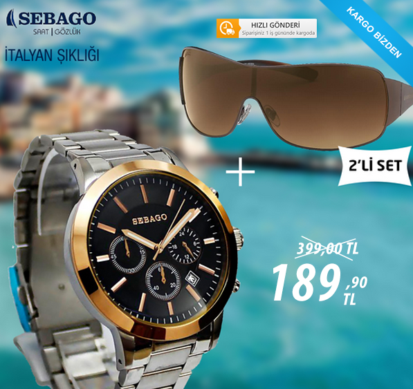 Stoklar Tükenene Kadar,
Erkek Saati + Sebago Polarize Erkek Güneş Gözlüğü
Ürün Kodu: SBG01
kaliteveucuzluk.com