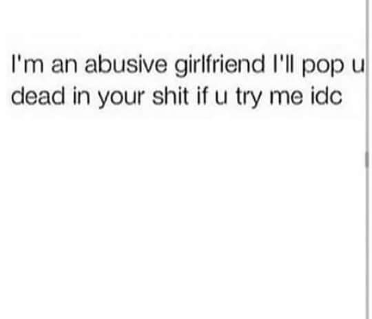 iamSaraKnight's tweet photo. Abusive wife* http://t.co/HdkdUdgumH