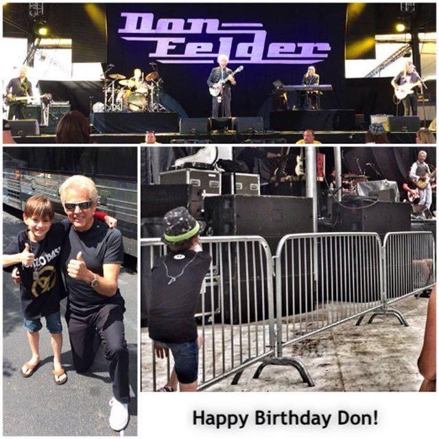 Happy Birthday Don Felder from Alex Shumaker drummer & Family. 