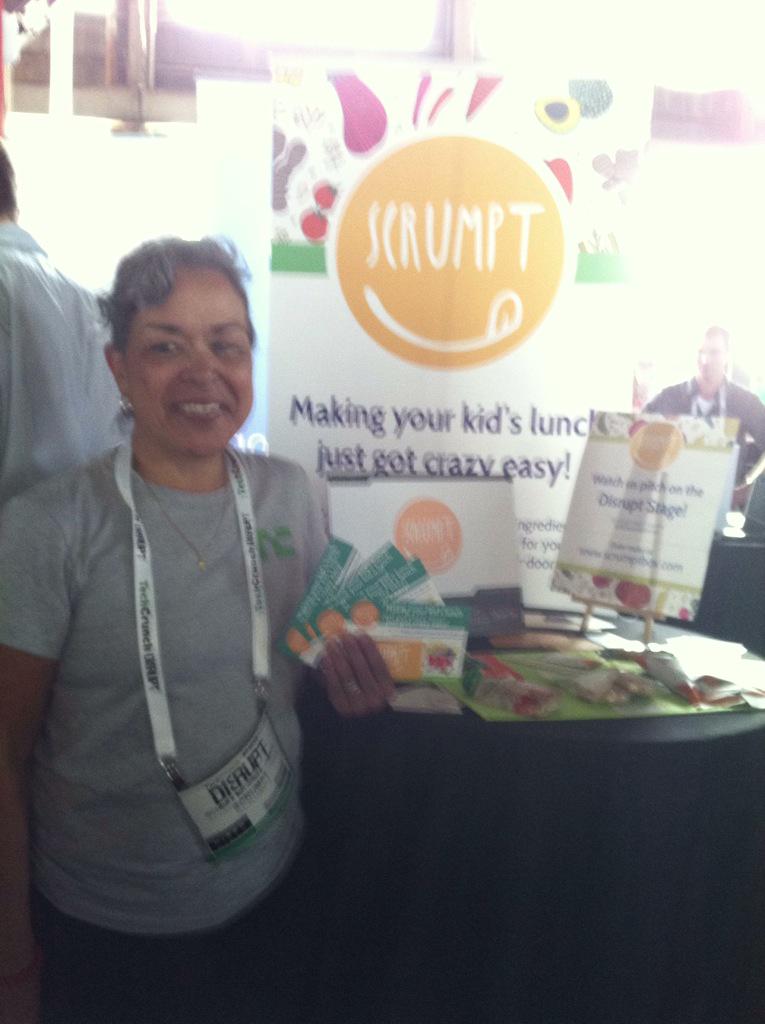 goodlaura's tweet photo. #Sacramento @ucdavis #BigBang winner @getscrumpt is at #SFdisrupt, pitching at 4pm today http://t.co/hucZOMB6qQ