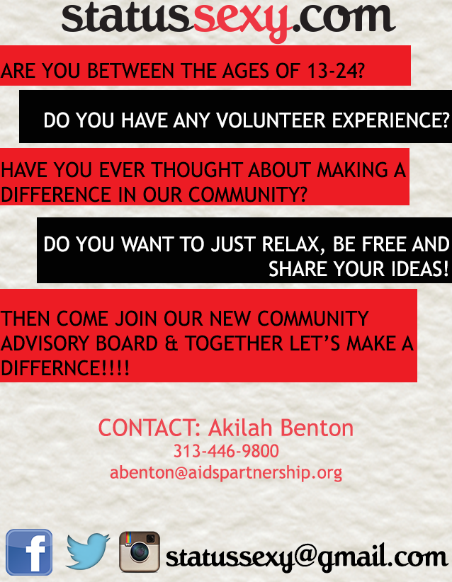 statussexy's tweet photo. We still have spots open on the http://t.co/TAQ7fGM191 community advisory board! #Detroit #Getinvolved http://t.co/yO9tof8k57