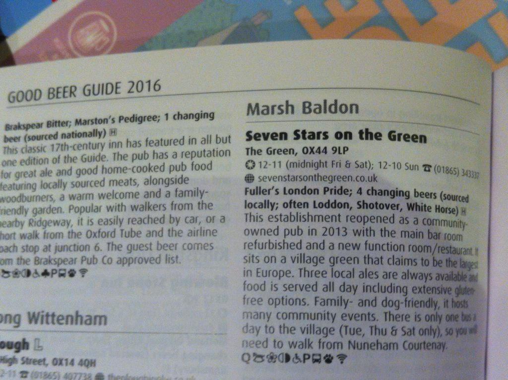 sevenstarsgreen's tweet photo. #goodbeerguide2016 we made it! http://t.co/v8os3An1Xy