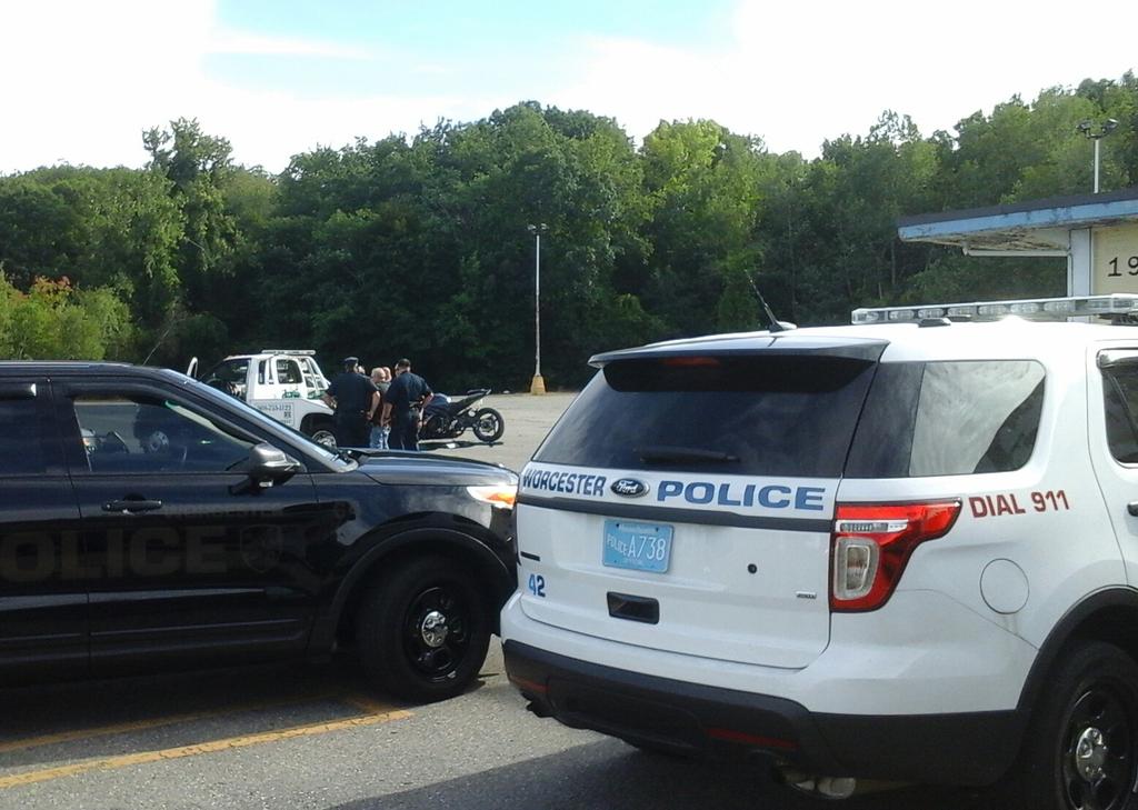 Motorcycle just pulled from The old Price Chopper 195 Mill St.