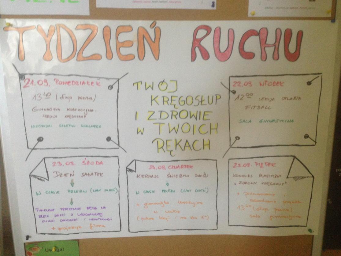 That sounds like a great plan for #moveweek in ZS nr 14 Wrocław, Poland! #BeActive #nowwemove