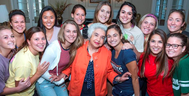 Thirty years strong, <a href="/DeltaGammaUIUC/">Delta Gamma</a>'s house director "Fits 'DG' to a T": bit.ly/1MEH5Ft <a href="/deltagamma/">Delta Gamma Fraternity</a>