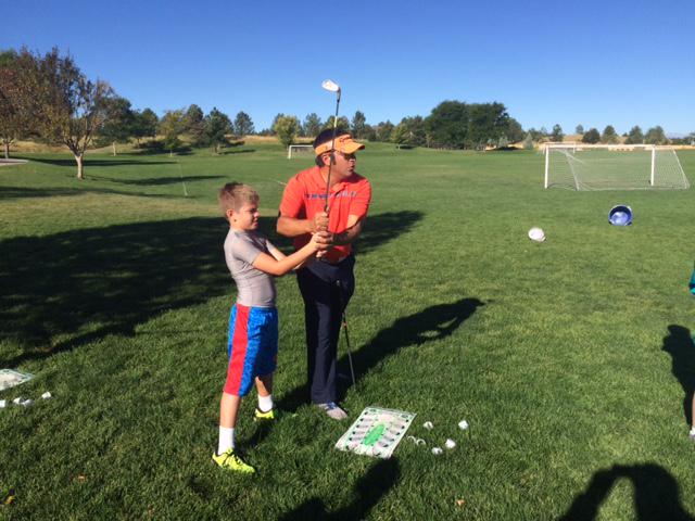 Beautiful day for golf at Cougar Run Park. 4th grade students working with PGA Instructors. #lifelongsports