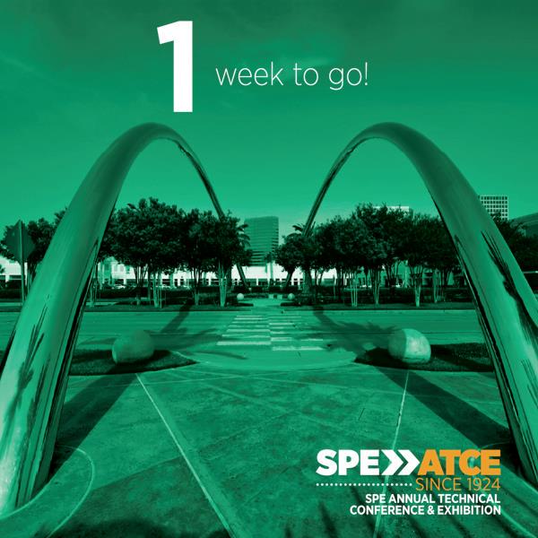 SPEtweets's tweet photo. One more week until annual meeting! Who's ready for #Houston? #ATCE2015 http://t.co/lQ5ZvzSAuC