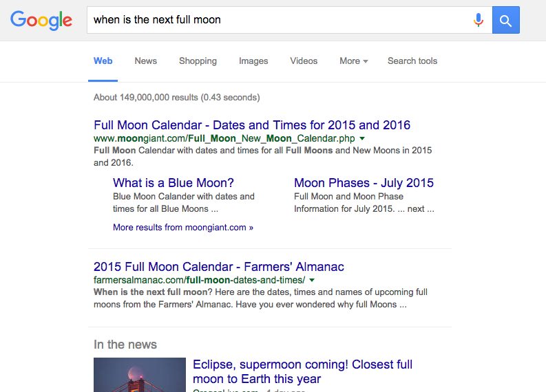 ImDevinC's tweet photo. @Google how am I supposed to know my moon phases!? http://t.co/deWcCtcPOp