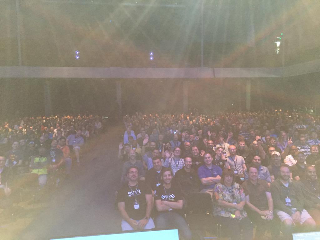 johnriccitiello's tweet photo. Awesome audience at #unity3d in Boston! http://t.co/Zgihsn5wsw