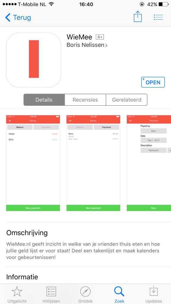 Op je #iphone nu gemakkelijk #betalingen verrekenen. Ook op de terugweg vanaf de #supermarkt! #nognooitzomakkelijk