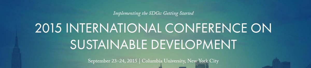 UNSDSN's tweet photo. Can't make it to @ICSD_2015? You can watch online here: http://t.co/s6SJgnZcTM http://t.co/c2bwAb6xmx