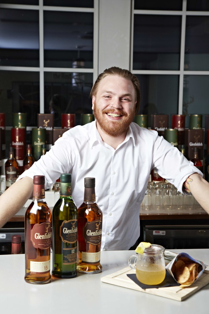 Here's another #MaltMastermind finalist, Kieron Hall @BonbarNewcastle with his #Glenfiddich cocktail