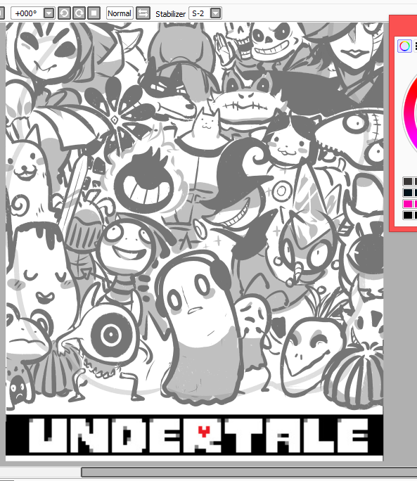 big warm up sketch today. Will I ever finish this? Absolumaybe. 
