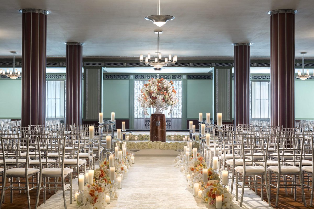 Historic Silver Grille hosts #RitzCarlton #Cleveland weddings with Art Deco style &amp; 30s menus. Shrimp Newburg anyone?