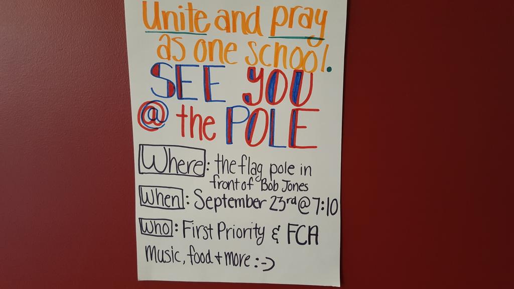 See You at the Pole is this Wednesday morning!