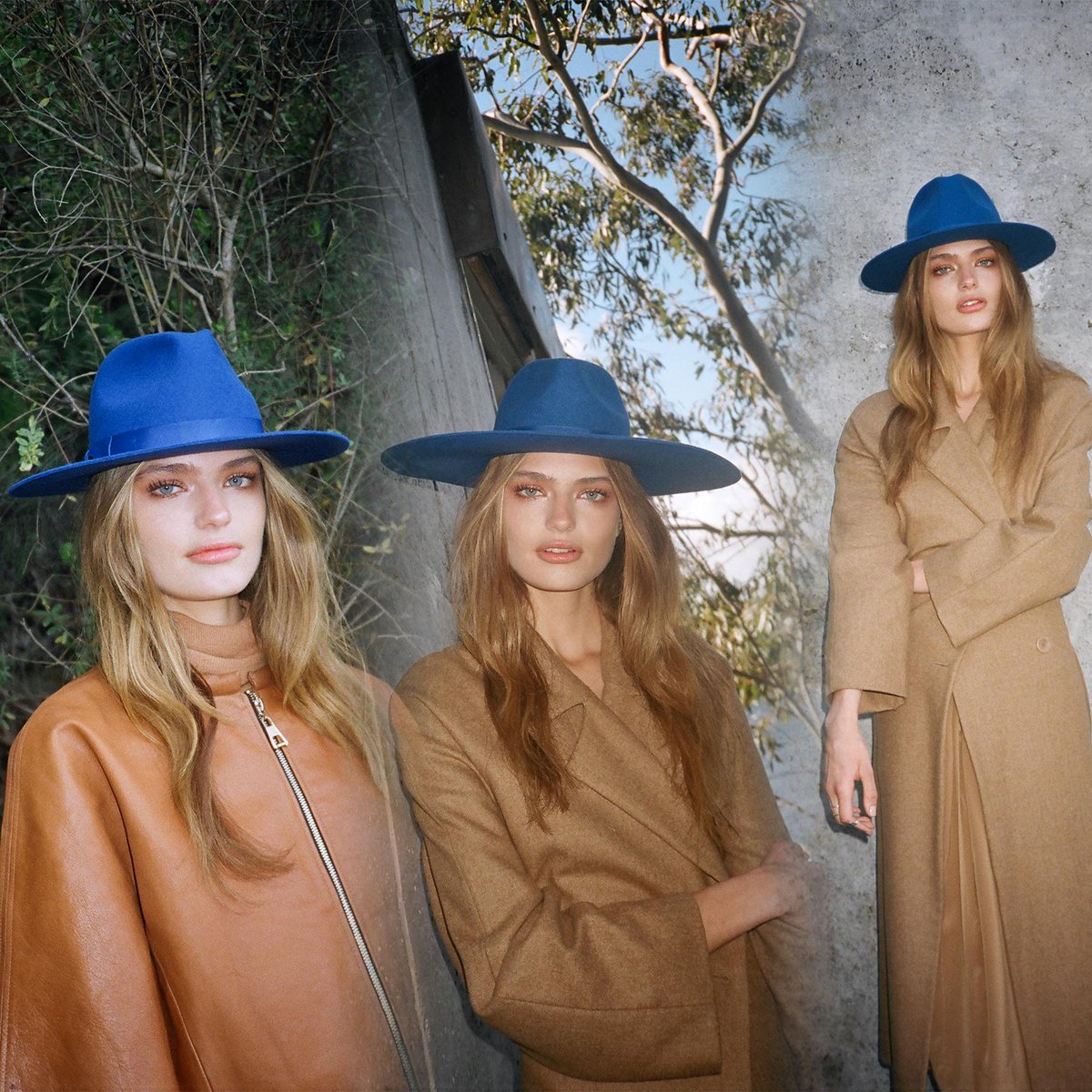 PacSun's tweet photo. How to wear our #LackOfColorAUS Azure Fedora + Montana thanks to blogger @WeWoreWhat. #pacsun http://t.co/7AXQU0GyQp http://t.co/qF4LD9ehS3