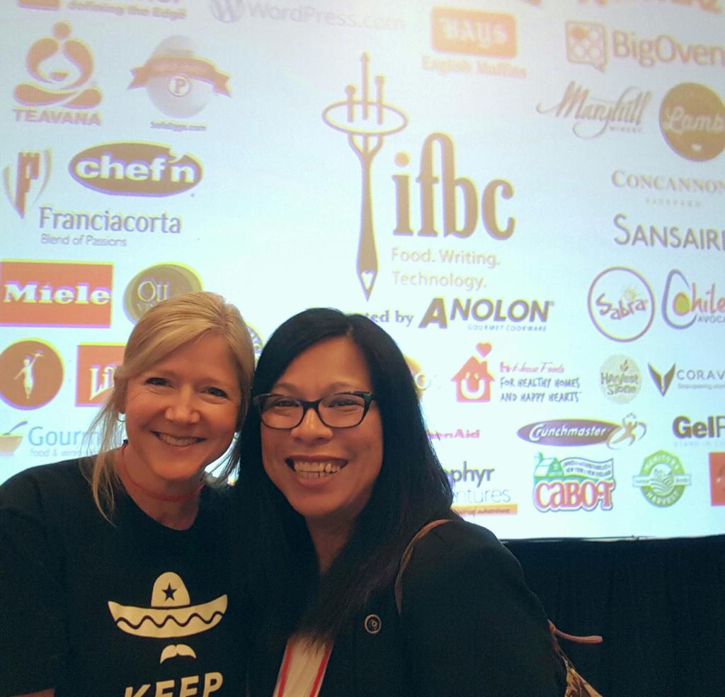 TDHAUGEN's tweet photo. @PraneeHalvorsen Great laughing through our selfie-stick discovery at #IFBC2015 Hope to cook with you soon. http://t.co/XIEQtTzNVt