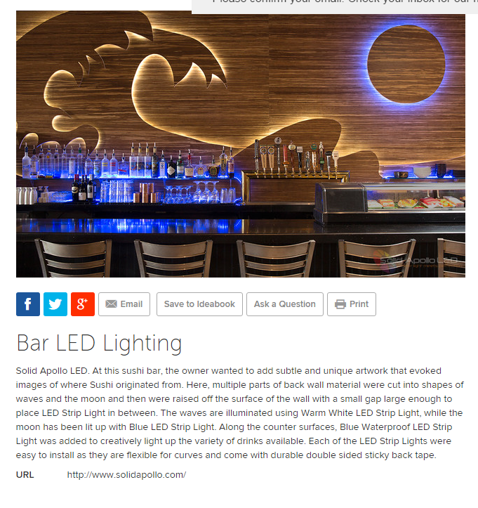 SolidApollo's tweet photo. Are you looking for some creative ways to use LED Lighting? Here is a #Bar #LED_Lighting Project. #Solid_Apollo_LED http://t.co/FdcBvuDEXr