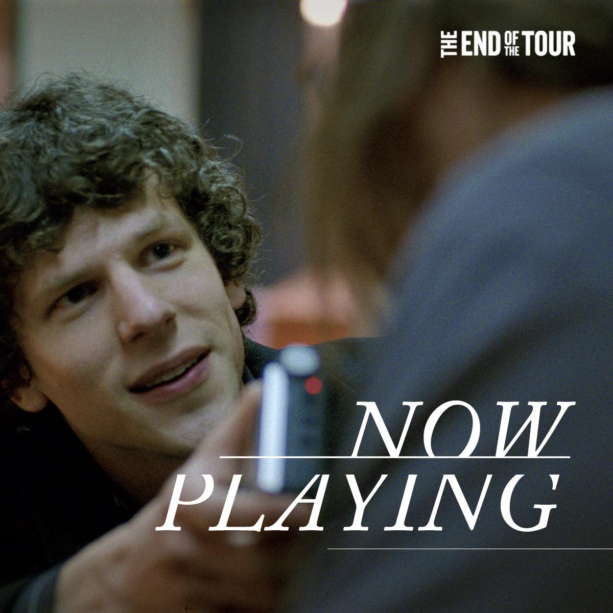 EndOfTourMovie's tweet photo. Sometimes all it takes is a brief encounter to change the way you see the world. #EndOfTheTour – Now In Theaters. http://t.co/iCAXR5pTtm