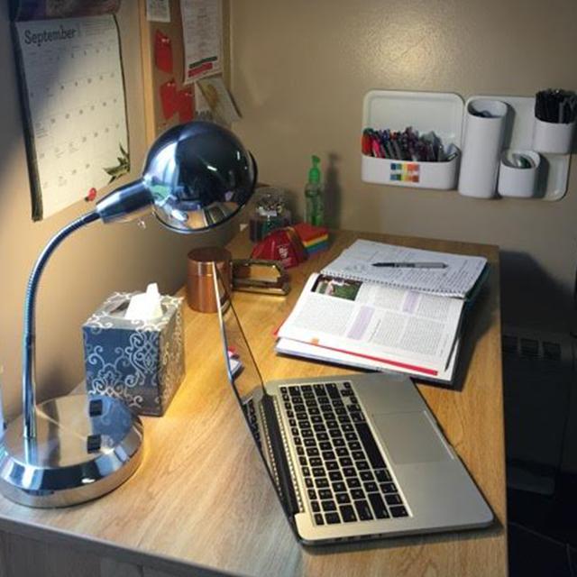 A freshman at St Lawrence University sent us this dorm photo - studying in #neatspaces is perfect for productivity!
