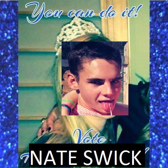 PickSwick4HOCO's tweet photo. You can do it! Vote Nate Swick! #PickSwick2015 @PickSwick4HOCO @hannah__hewitt http://t.co/o2h50sQJQQ