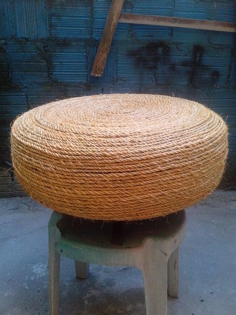 Meu marido fez pra mim obrigado amor centro de sala de pneu com corda