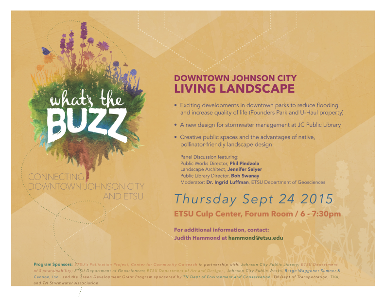 ETSUCLEAR's tweet photo. Pollinator gardens, Founder's Park, U-haul site plans and more! @ETSUEcoNuts @gogreenETSU http://t.co/WlRvVKc6EG