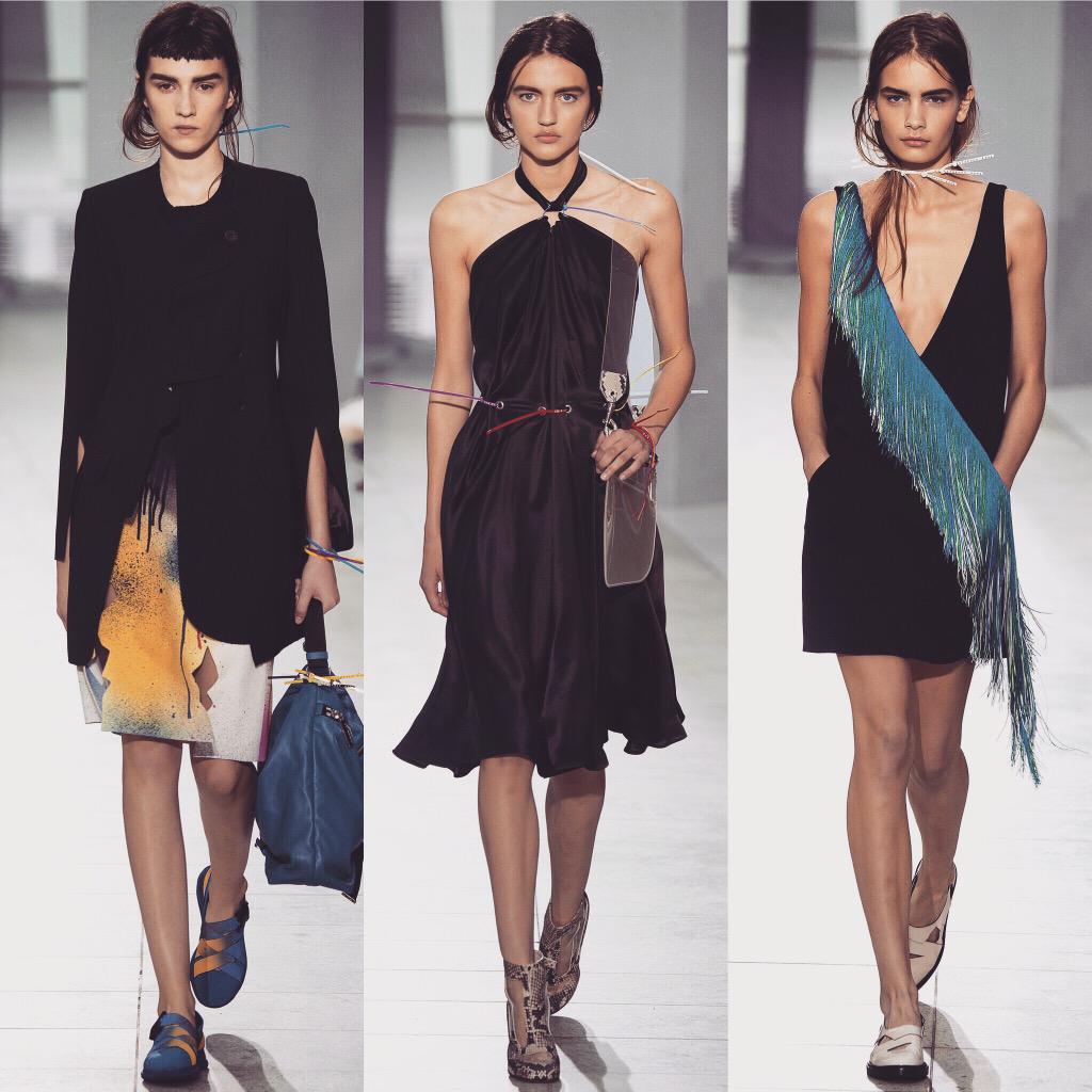 EliteWorldGrp's tweet photo. Our lovely #IrinaDjuranovic #EvaBus and #NinaMarker walking for @ChristopherKane today! #LFW http://t.co/Ez5IJwPDGO