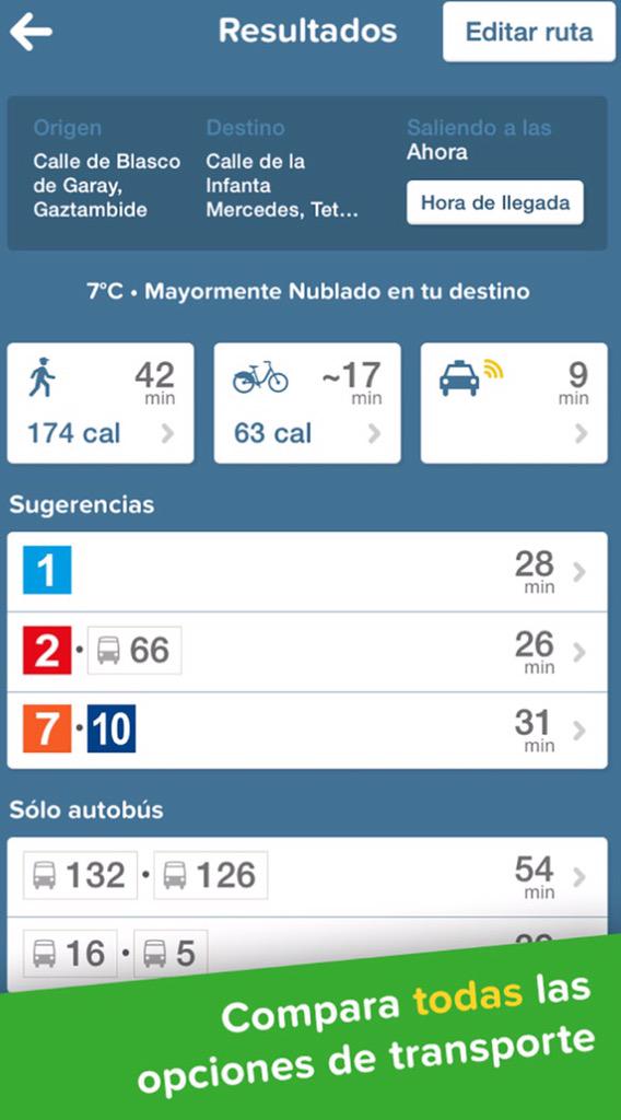TopAppsApple's tweet photo. Esta #App unifica y informa sobre el servicio de bus y del metro. Perfecta para grandes ciudades y es #Gratis 🚇🚍🚖🚶🏻👌🏻 http://t.co/k5Bxet4wUP