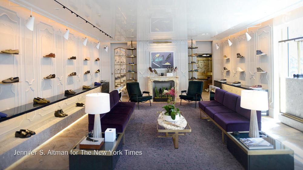 NYTStyles's tweet photo. A sneaker isn’t a sneaker anymore. It is a loud siren of wealth. http://t.co/BblqgF1R7u http://t.co/xHKE6ZYI3g