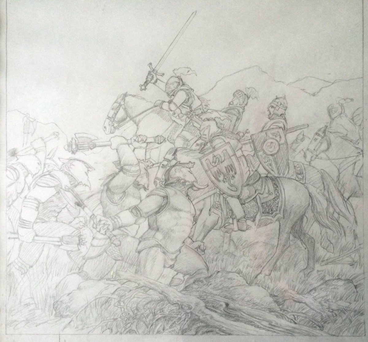 artofthegenre's tweet photo. Had dinner with Nick Parkinson, and he gave me on of his dad's original sketches! @parkinsonart Now I need an Elmore! http://t.co/PI2dr2IA4Z