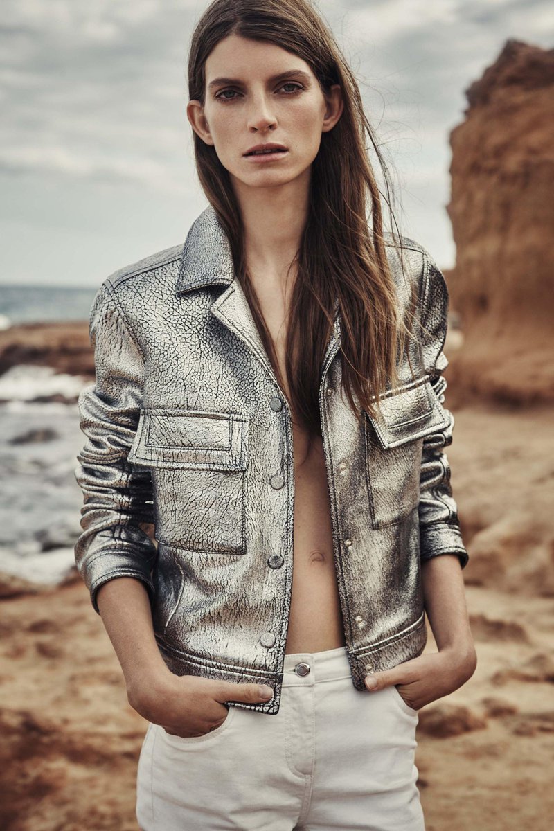 lesbranches_'s tweet photo. Processed fabrics and marble prints gets camouflahe with the landscape in #Belstaff collection. @Belstaff #Spring16 http://t.co/A0Tumxdpbz