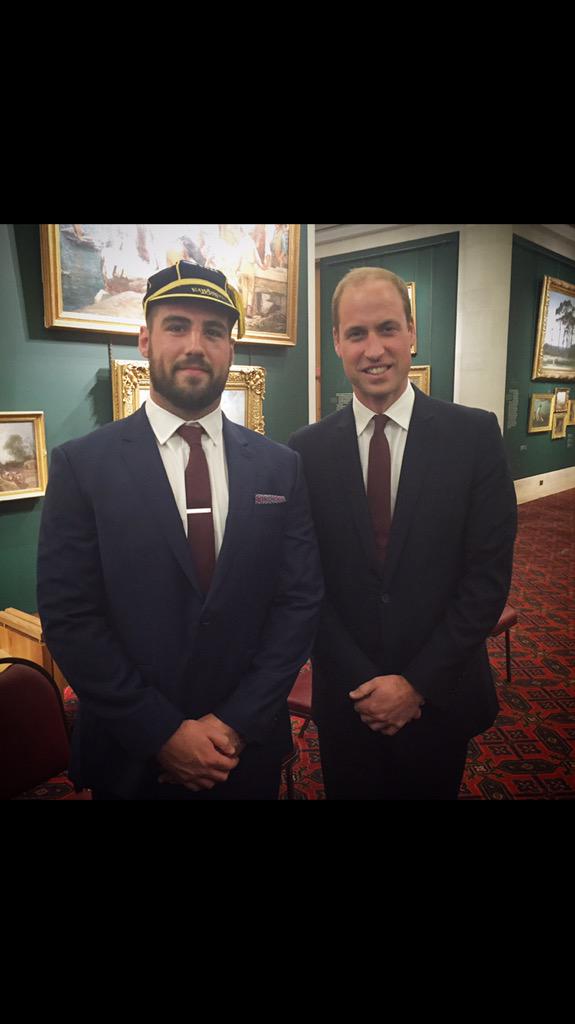 scottbaldwin2's tweet photo. Great day at guildhall receiving our @rugbyworldcup caps from the duke of Cambridge &amp; great to have my family there 😃 http://t.co/MftTDQlAfz