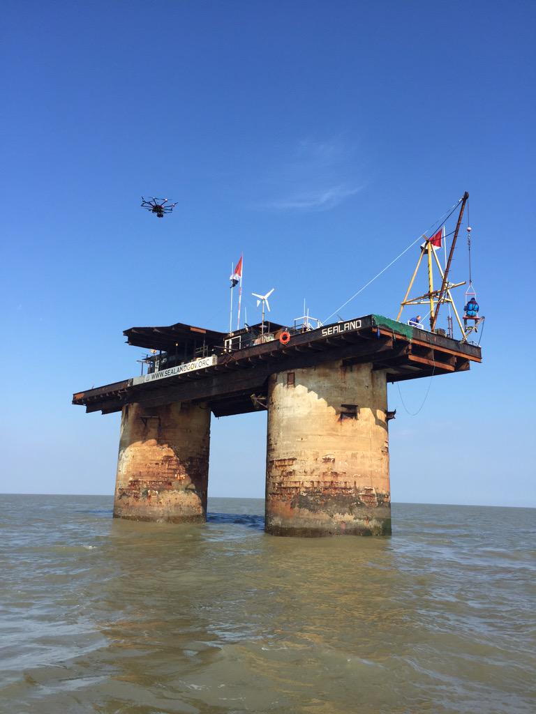 sealandprince's tweet photo. I guess we are going to be seeing a lot of these things now. Filming for a new channel 4 series out in Feb/March http://t.co/FY8fj1M3fA