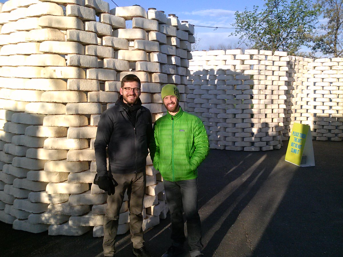 Meet Vlad and Spencer- the two creative minds behind the #InFlux wall <a href="/Beakerhead/">Beakerhead</a>. Congratulations!