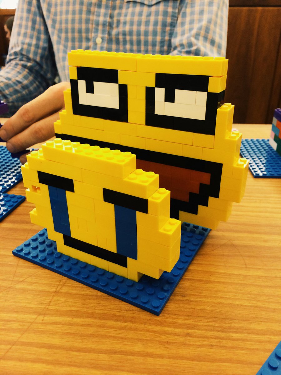 RBHouseUL's tweet photo. How's that #MondayLyfe got ya feeling today? Build your own emoji at the UL to share the feels #HouseLegos #UNC http://t.co/TgKroZgOTa