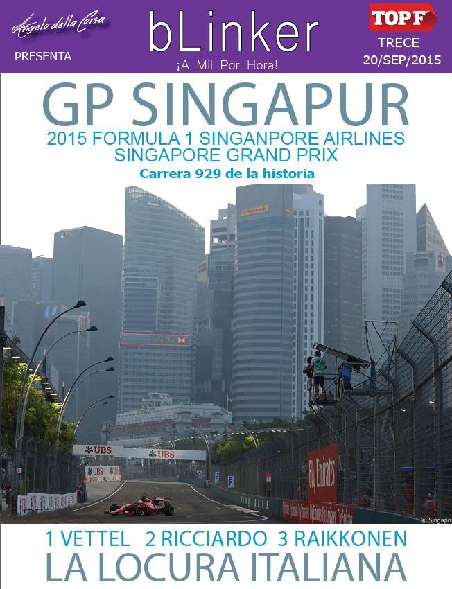 delacorsa's tweet photo. @conectaFormula1 La revista del GP de Singapur http://t.co/lzoQFOFSdF … … bLinker 13 de 19.  Año 2015. http://t.co/IHYT41D773