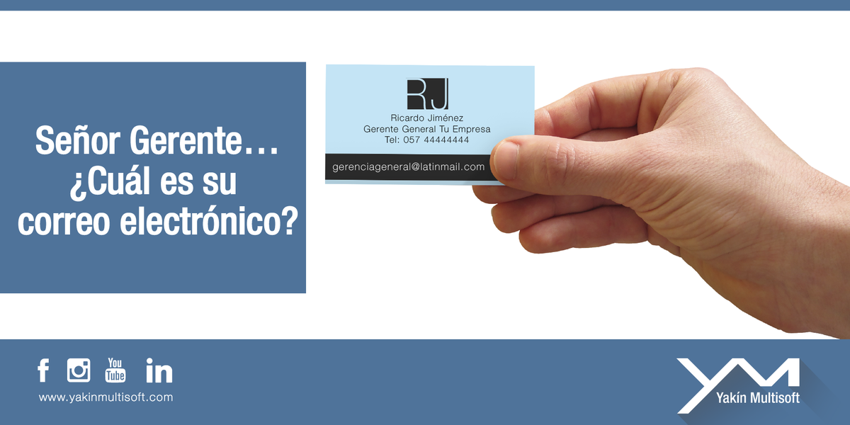 YakinMultisoft's tweet photo. Evita pasar por eso, tener cuentas de correo con el nombre de tu empresa, es muy importante. ¡Tenlo en cuenta! http://t.co/oCCckJHz3a