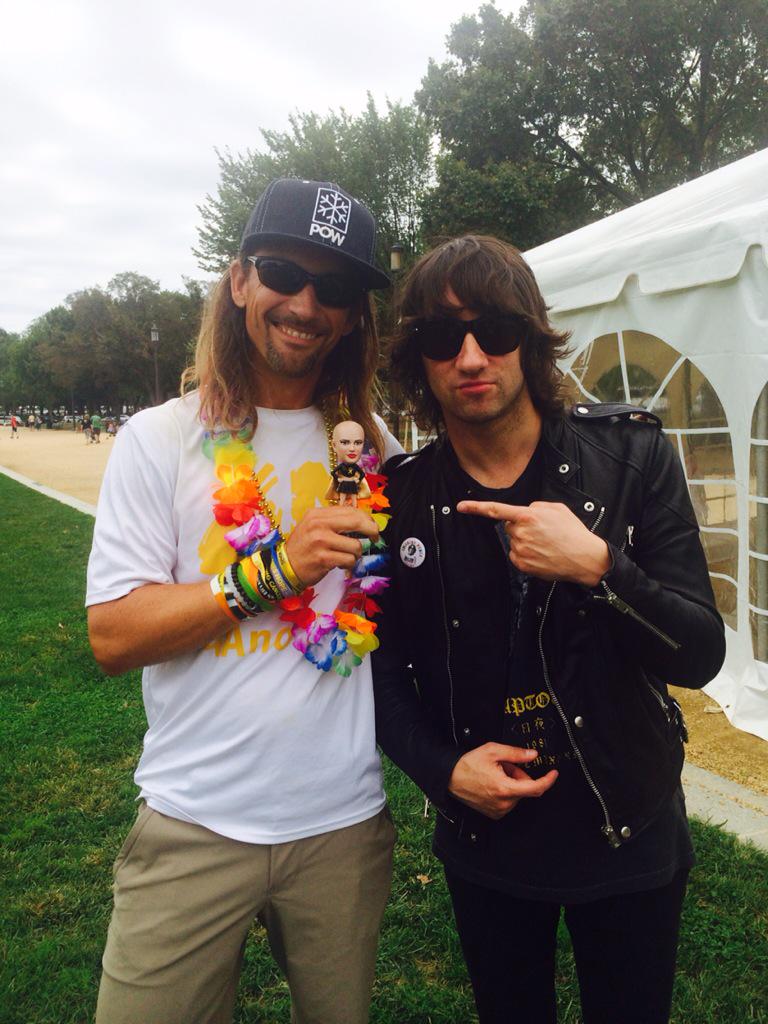 4_Another's tweet photo. Tom from @plainwhitets in DC before performing at Curefest2015.  Sydney is everywhere... #4another @plainwhitets http://t.co/H5IuvhE1SK