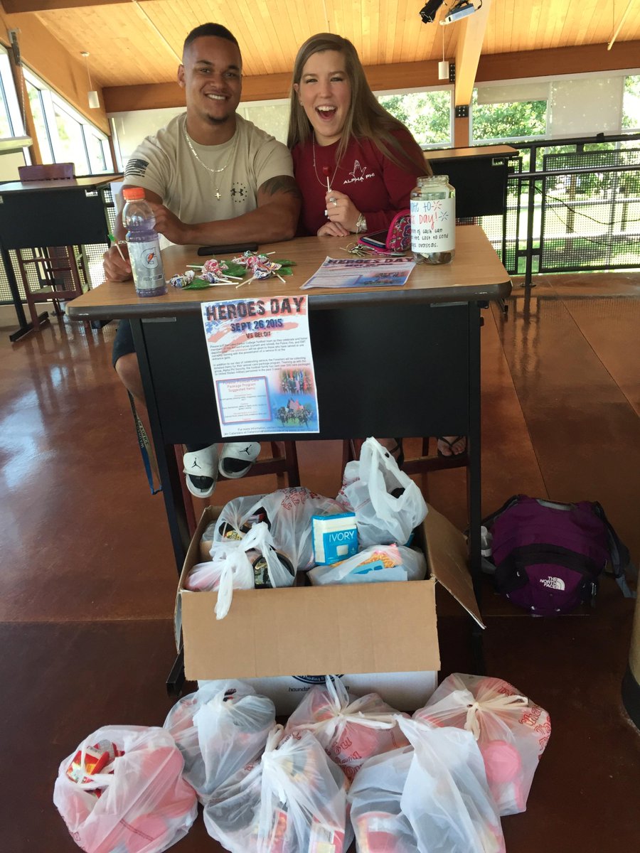 Tabling begins for Saturday's Heroes Day! A lot of donations are already rolling in - keep it coming! <a href="/LFC_FOOTBALL/">Jim Catanzaro</a>