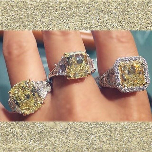 JewelsByStar's tweet image. More big bling from @jewelsbystar! These canary diamonds rings are show stoppers! #mcgjewelry #objectsofart #jbstar…